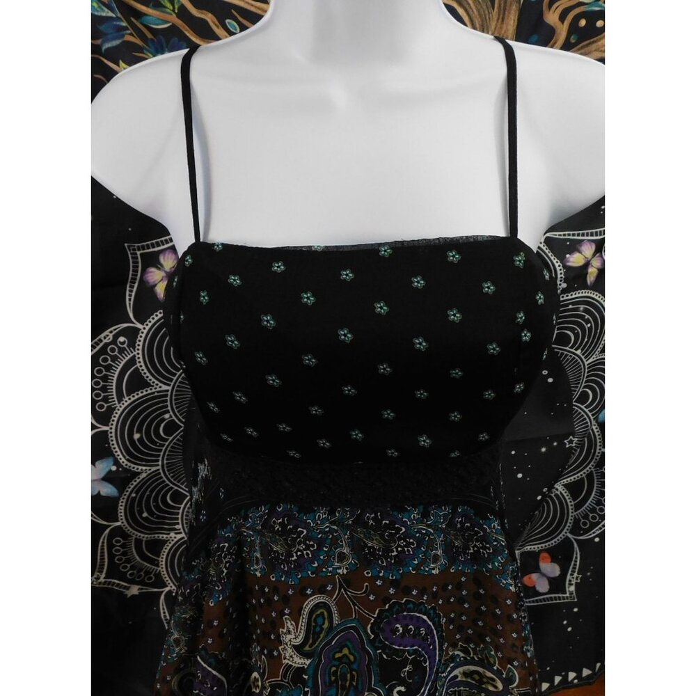 Pinky Vintage Paisley Boho Fairy Handkerchief Hem Top - Picture 7 of 9